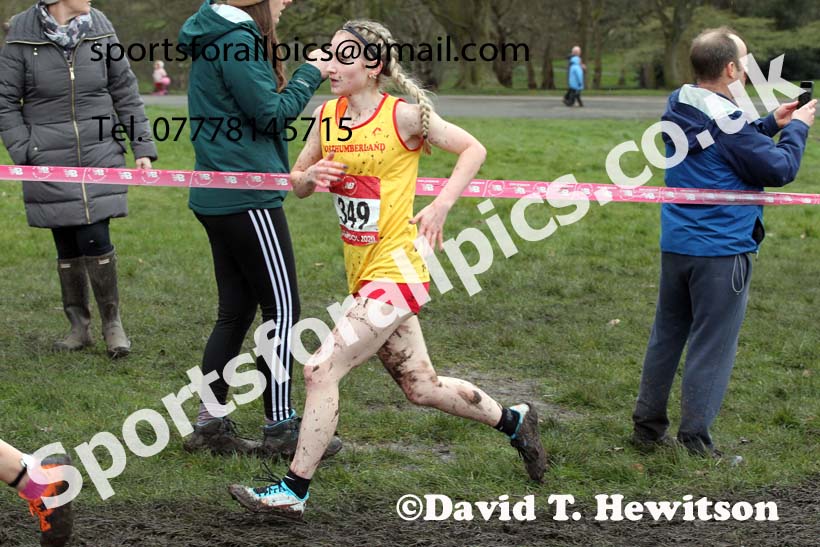 Senior girls, 2020 New Balance English Schools Champs., Sefton Park, Liverpool. Photo: David T. Hewitson/Sports for All Pics